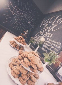 Cookies for wedding display.